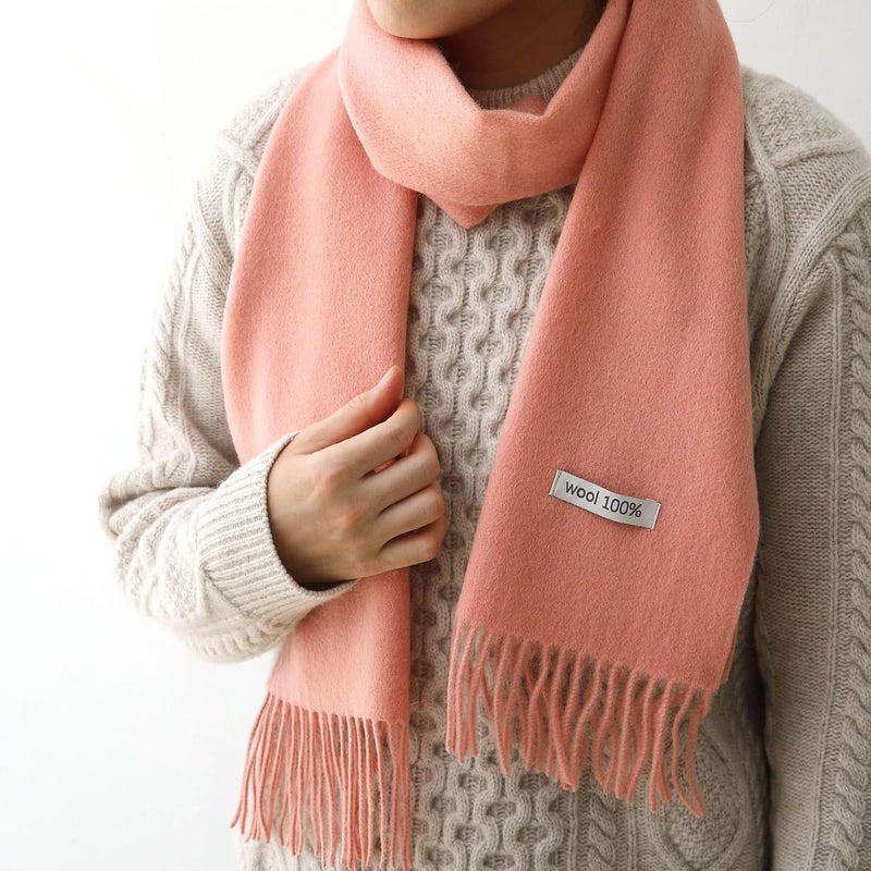 linişte 100% Wool Scarf - Men and Women Winter Warm Soft Luxurious Solid Colors Gift Box - Image 5